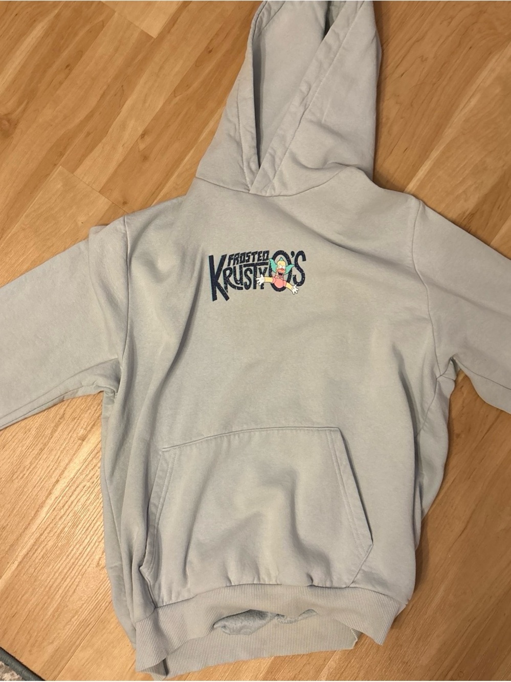 Frosted Krusty’s Light Gray Pullover Hoodie